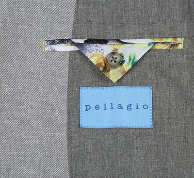 Half Canvas Slim Fit Blazer in Gray 6 SO6PS24-2_Riserva-JKT_38R  - from alligatorwarehouse.com