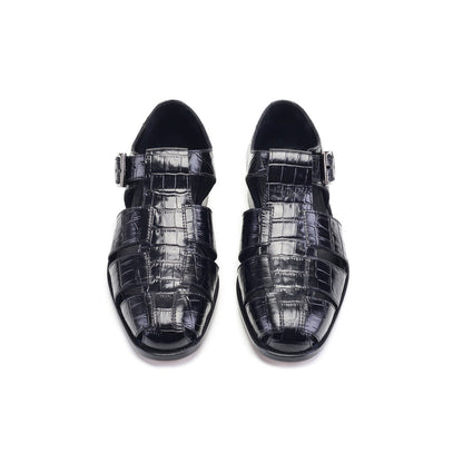 P00030- 8092 Close toe sandal- Black