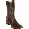 Men's Los Altos Caiman Tail Wide Square Toe Boots 3 LAB-8220104-060  - from alligatorwarehouse.com
