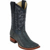Men's Los Altos Ostrich Leg Skin Wide Square Toe Boots - Rustic 2 LAB-8220581-060  - from alligatorwarehouse.com