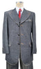 Denim Suit - Cotton Fabric Vested Suit - 3 Pieces Suit - Vested Fancy  Black Suit 2 NR-3636  - from alligatorwarehouse.com