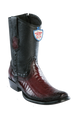 Wild West Botas de Pata de Avestruz Horma Dubai Toe Faded Burgundy
