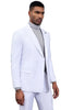 Men's Designer Stacy Adams Classic Double Breasted Suit in White 5 SMD282H1-08-34R  - from alligatorwarehouse.com