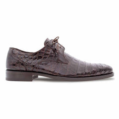 Mezlan Genuine Crocodile Brown Anderson Lace-Up