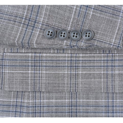 293-23 Men's Classic Fit Checked Suits