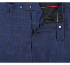292-6 Men's Slim Fit 2-Piece Single Breasted Check Dress Suit