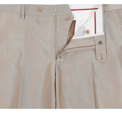 Mens Basic Two Button Slim Fit Suit with Optional Vest in Shiny Champagne Tan Sharkskin 5 XD-0566  - from alligatorwarehouse.com