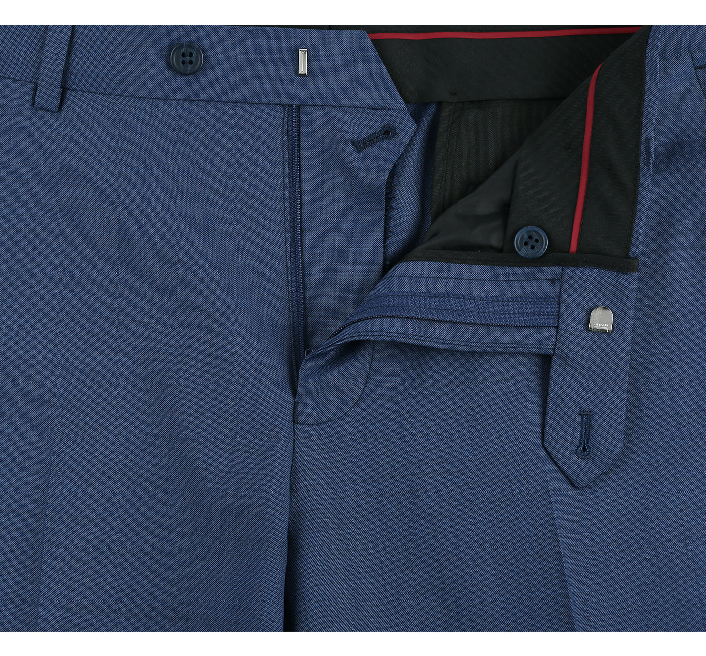557-1 Men's 2-Piece Slim Fit Single Breasted Wool Suit