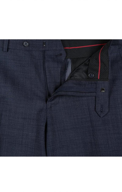 Wool Blend Regular Fit Suit 2 Piece Suit 2 Button in Navy 6 SO6558-3-CLASSIC  - from alligatorwarehouse.com