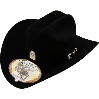 10x Larry Mahan Jerarca Fur Felt Cowboy Hat Black 1   - from alligatorwarehouse.com