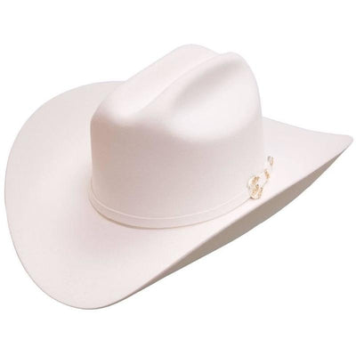 1000x Larry Mahan Imperial Hat Genuine Mink White 1   - from alligatorwarehouse.com