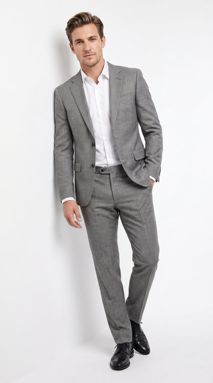 Men’s James Bond Skyfall Inspired Grey Suit – Classic 2 Button Formal Suit