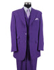 Mens 3 Button Peak Lapel Fashion Suit in Purple