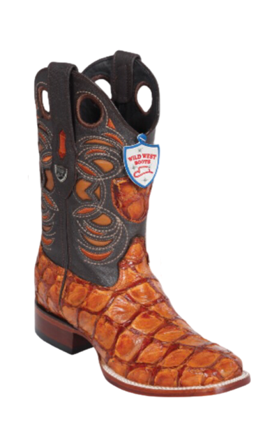 Bota de Pirarucu Original Horma Punta Recortada Wild West 1   - from alligatorwarehouse.com