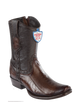 Wild West Botas de Pata de Avestruz Horma Dubai Toe Faded Brown