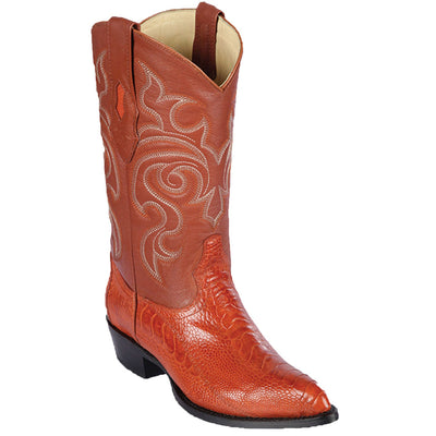 Men's Los Altos Ostrich Leg J-Toe Boots - A 5 LAB-990545-060  - from alligatorwarehouse.com