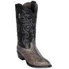 Men's Los Altos Python J-Toe Boots - Rustic 2 LAB-995788-060  - from alligatorwarehouse.com
