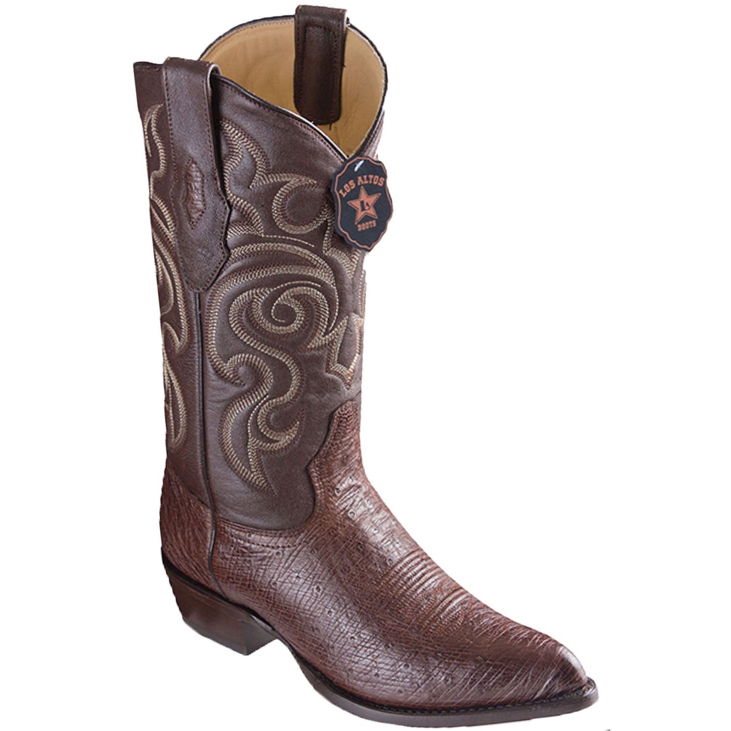 Botas de Avestruz Panza Horma Puntal 3 LAB-999712-060  - from alligatorwarehouse.com