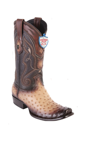 Wild West Botas de Avestruz Horma Dubai Faded Orix