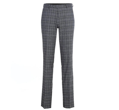 Lozano Collection - Men's 2 Piece Regular Fit Gray Check Pattern Suit 3 SO6293-14-CLASSIC2PC  - from alligatorwarehouse.com