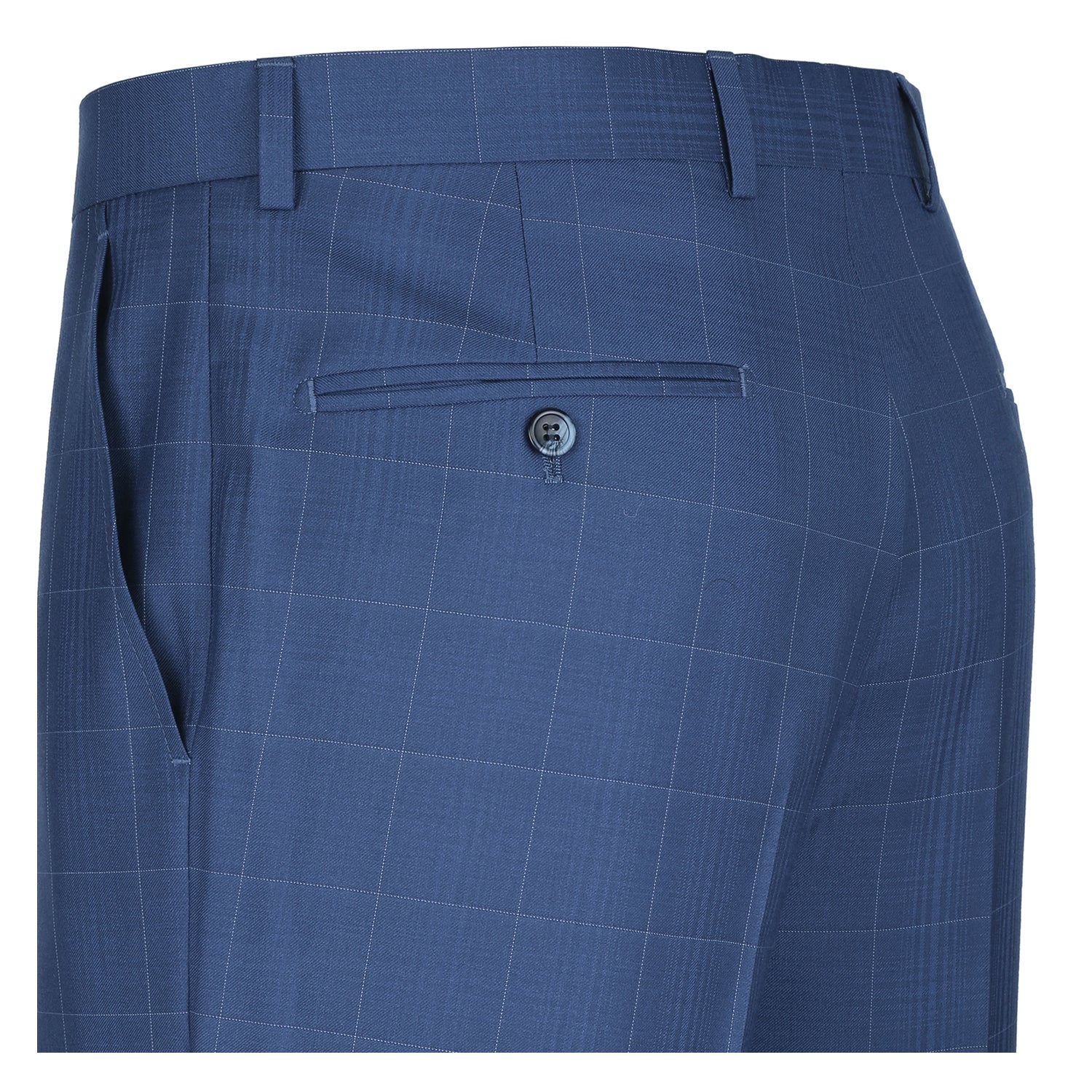 291-20 Men's Slim Fit 2-Piece Single Breasted Check Dress Suit 9 SO6291-20 slim suits_36S  - from alligatorwarehouse.com