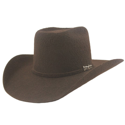 Cuernos Chuecos 10x Chocolate Grizzly Fur Felt Cowboy Hat 1 -1  - from alligatorwarehouse.com