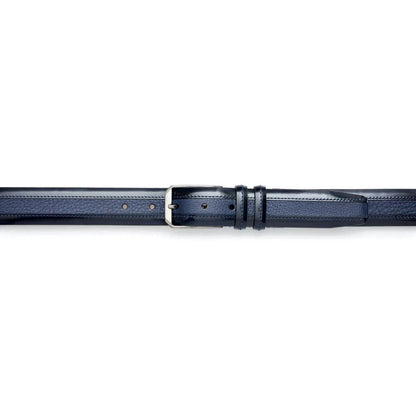 Mezlan Leather and Deerskin Belt