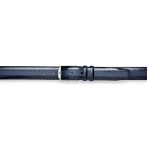 Mezlan Leather & Deerskin Belt - Luxury Italian Crafted