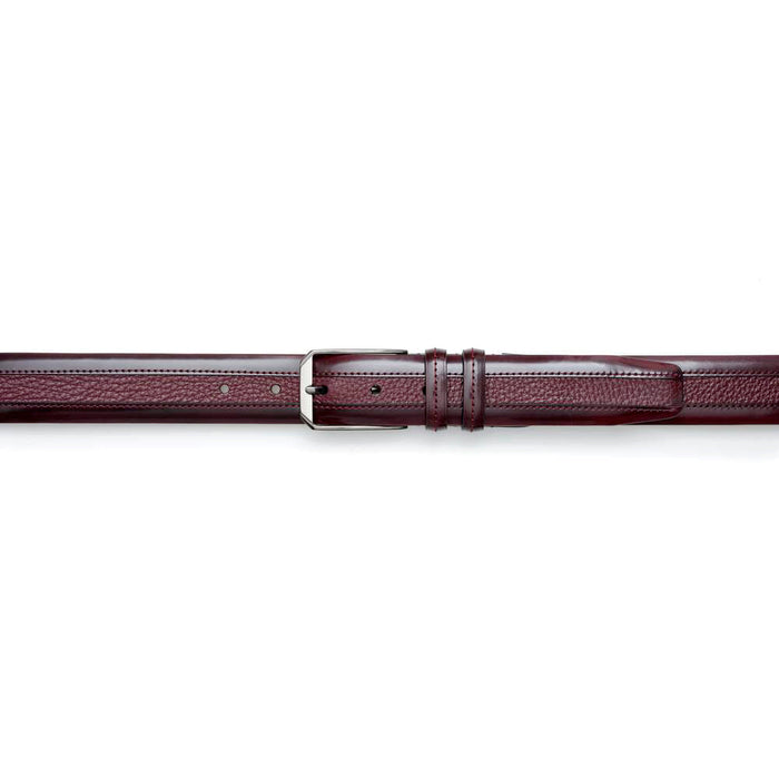 Mezlan Leather & Deerskin Belt - Luxury Italian Crafted
