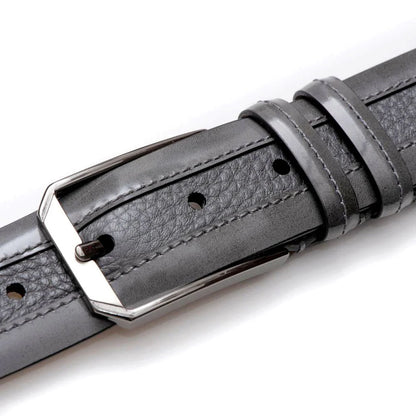 Mezlan Leather and Deerskin Belt