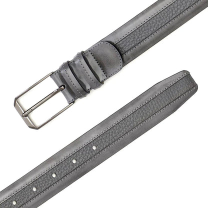 Mezlan Leather and Deerskin Belt