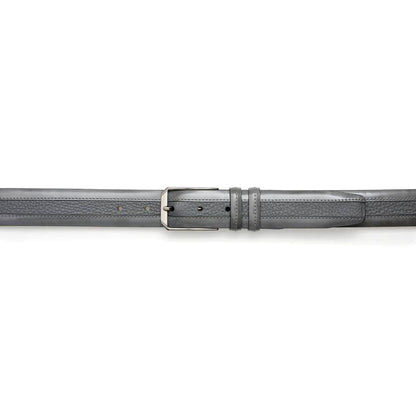 Mezlan Leather & Deerskin Belt - Luxury Italian Crafted