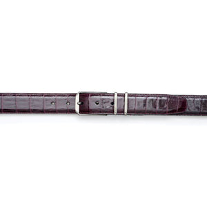 Mezlan Crocodile Leather Belt - Luxury Men's Accessory