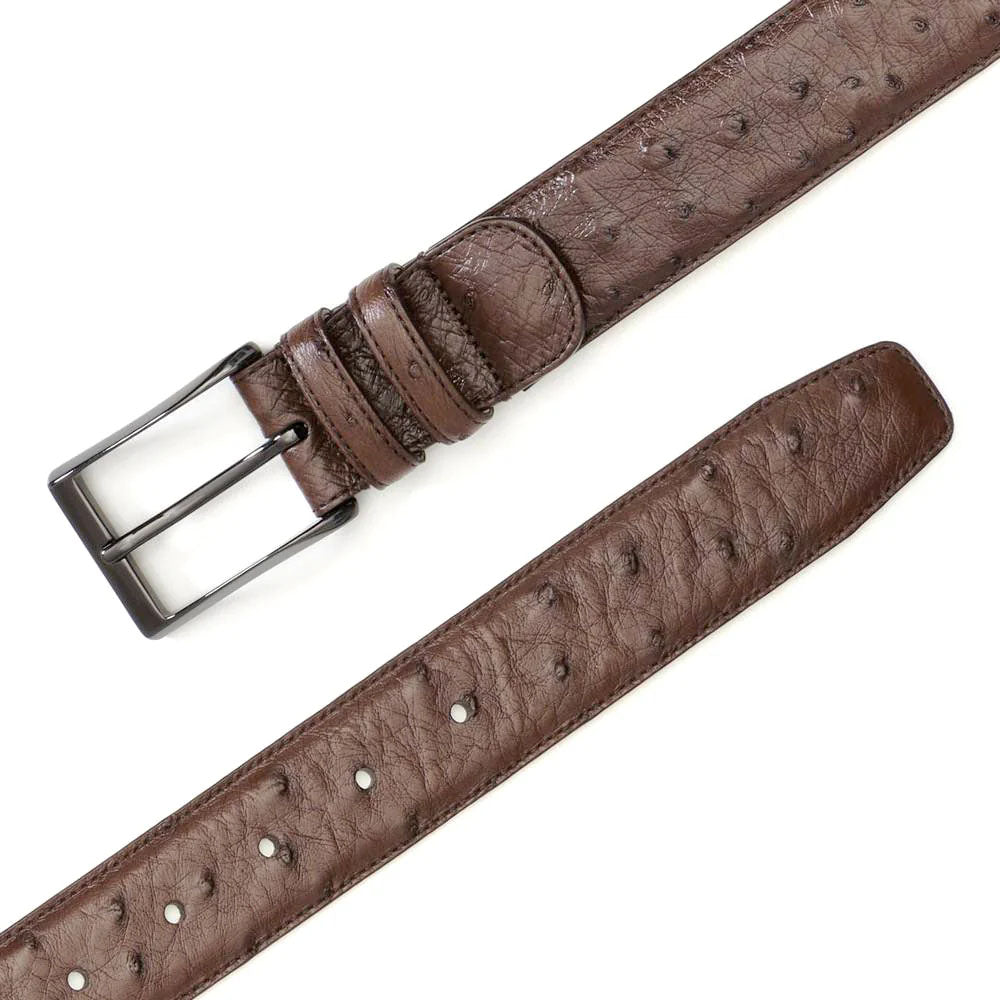 Mezlan Ostrich Skin Belt Tabac (AO8146)