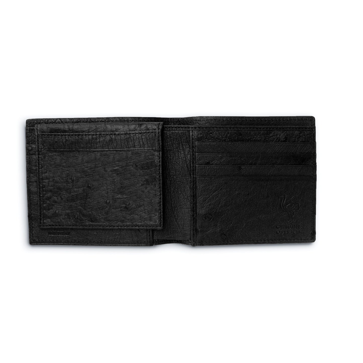 Ferrini Full Quill Ostrich Billfold - Luxury Leather Shoe