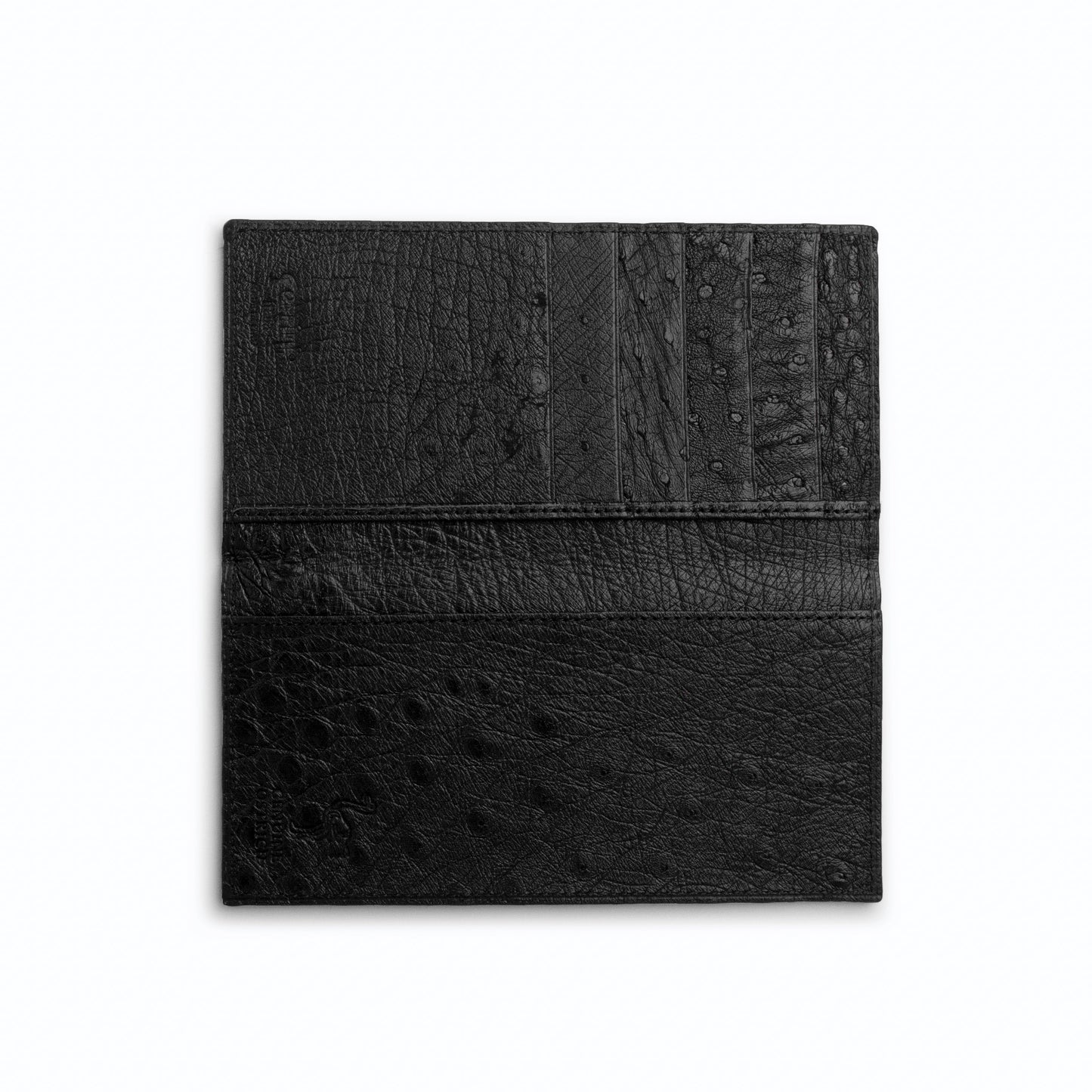 Ferrini Full Quill Ostrich Checkbook - Luxury Exotic Leather Shoes