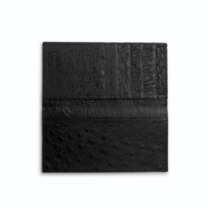 Ferrini Full Quill Ostrich Checkbook - Luxury Exotic Leather Shoes