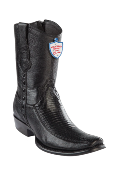 Wild West Botas de Armadillo Horma Dubai Toe Black