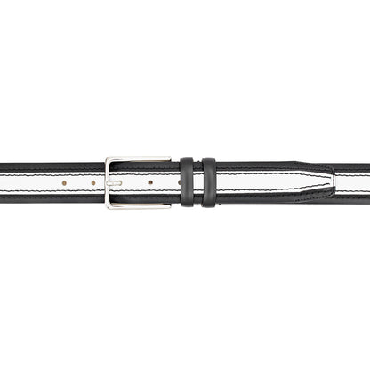 Mezlan Two-Tone Leather Belt for Men