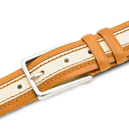 Mezlan Two-Tone Leather Belt