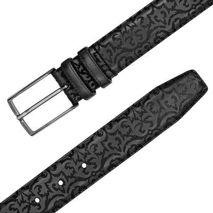 Mezlan Laser-Print Calfskin Belt