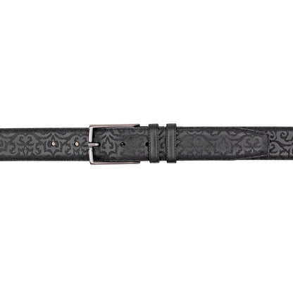 Mezlan Laser-Print Calfskin Belt