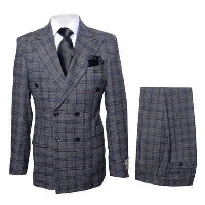 ROSSI MAN DOUBLE BREASTED SUIT ARTHUR RM2323 1   - from alligatorwarehouse.com
