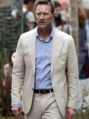 The Bricklayer 2024 Aaron Eckhart Suit