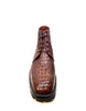 Los Altos All-Over Crocodile Lace Up Ankle Boots 4   - from alligatorwarehouse.com