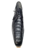Los Altos Black All-Over Crocodile Lace Up Dress Shoes 2   - from alligatorwarehouse.com