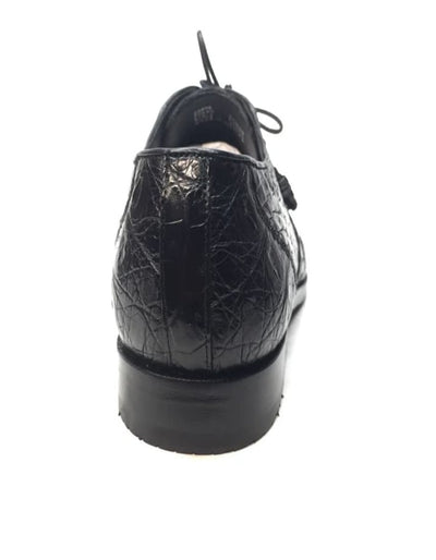 Los Altos Black All-Over Crocodile Lace Up Dress Shoes 6   - from alligatorwarehouse.com