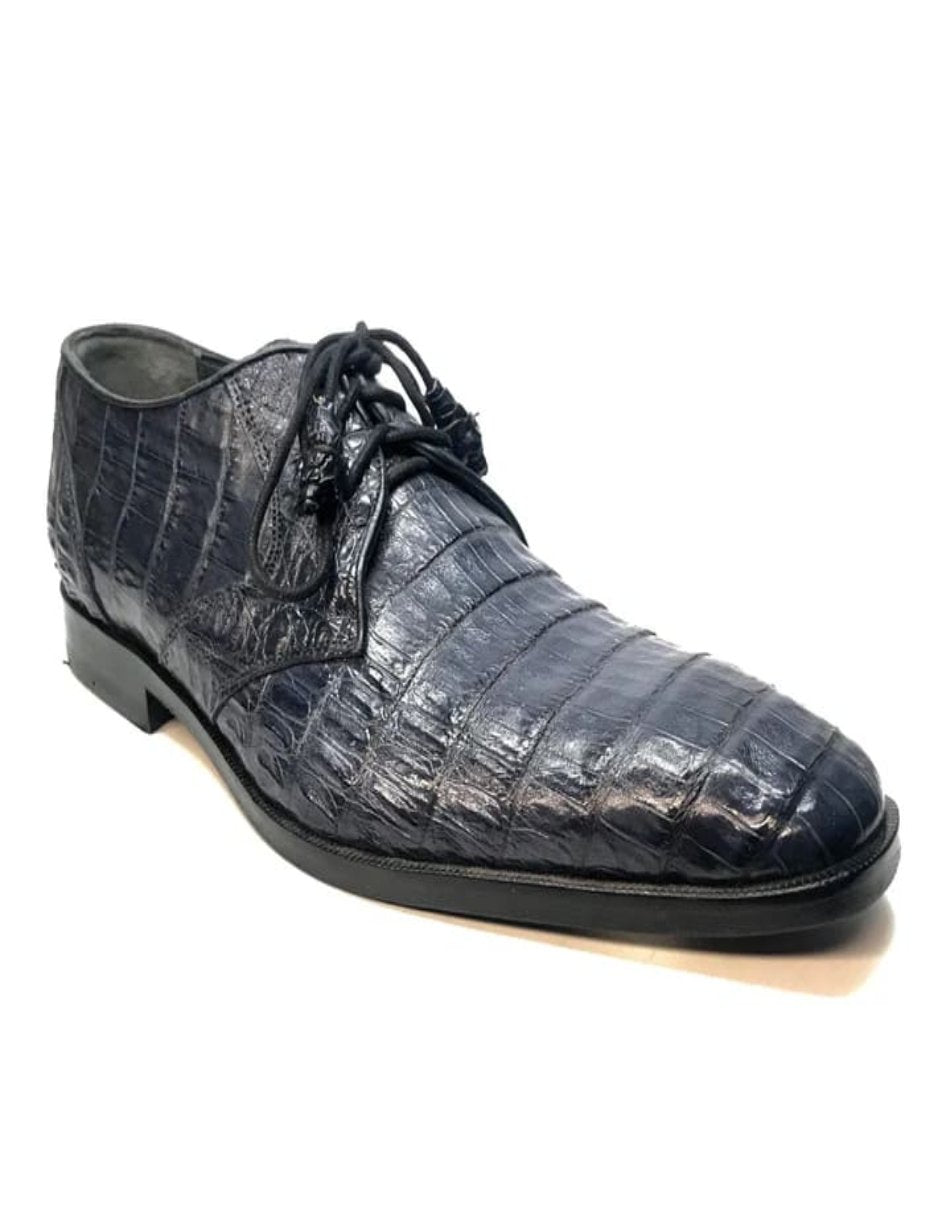 Los Altos All-Over Crocodile Lace Up Dress Shoes