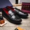 Marco Di Milano Hugo Men's Shoes Black Stylish Exotic Alligator Horsebit Loafers 4 HUGO ALL_ALLIGATOR_BLACK_6  - from alligatorwarehouse.com