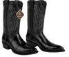 Men's King Exotic Boots Genuine Eel Skin Boots Black (4980805) 2   - from alligatorwarehouse.com